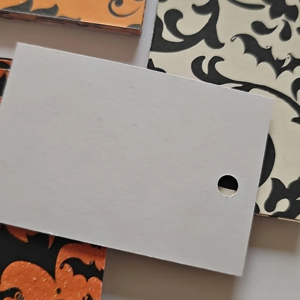 48 Halloween Themed Hand Cut Gift Decorative Card Stock Tags